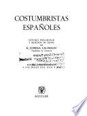 Costumbristas españoles: Autores correspondientes a los siglos XVII, XVIII y XIX
