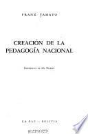 Creación de la pedagogía nacional