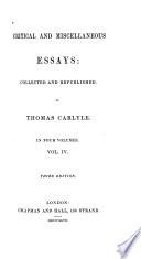Critical and Miscellaneous Essays