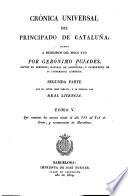 Crónica universal del principado de Cataluña