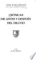 Crónicas de antes y después del diluvio
