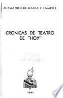 Crónicass de teatro de Hoy.