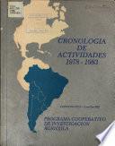 Cronolgia de Actividades 1978-1983