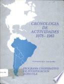 Cronologia de Actividades