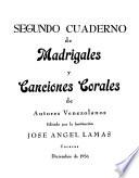 Cuaderno de madrigales y canciones corales de autores venezolanos