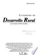 Cuadernos de desarrollo rural