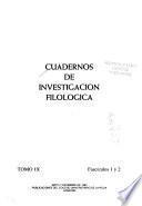 Cuadernos de investigación filológica