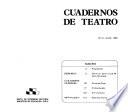 Cuadernos de teatro