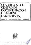 Cuadernos del Centro de Documentación Legislativa Universitaria