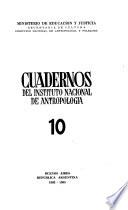 Cuadernos del Instituto Nacional de Antropología