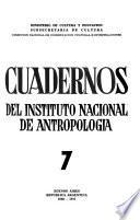 Cuadernos del Instituto Nacional de Antropología