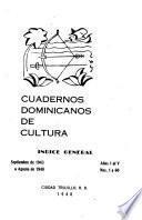 Cuadernos dominicanos de cultura ...