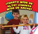 Cuanto Mide de Alto? Cuanto Mide de Ancho?