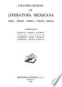 Cuatro siglos de literatura mexicana