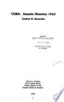 Cuba, anuario histórico