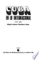 Cuba en lo internacional