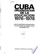 Cuba, organización de la educación, 1976-1978