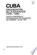Cuba, organización de la educación, 1978-1980