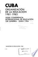 Cuba, organización de la educación