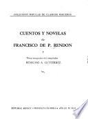 Cuentos y novelas de Francisco de P. Rendon