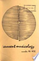 Current Musicology