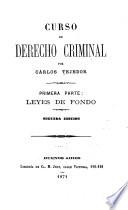 Curso de derecho criminal