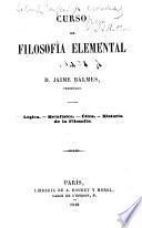 Curso de filosofía elemental