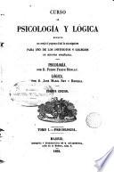 Curso de psicología y lógica