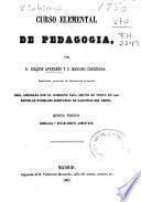 Curso elemental de pedagogía