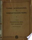 Curso Internacional de Administracion Rural