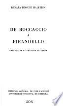 De Boccaccio a Pirandello