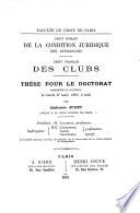 De la Condition juridique des affranchis