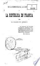 De la democracia, la libertad y la república en Francia