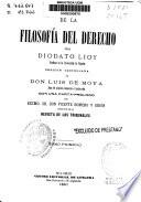 De la filosofía del derecho