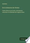 De la imitacion de Christo