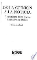 De la opinión a la noticia