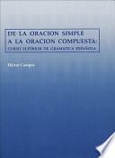 De la oración simple a la oración compuesta