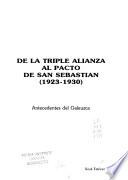 De la triple alianza al pacto de San Sebastian (1923-1930)