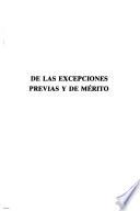 De las excepciones previas y de mérito