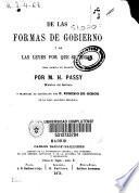 De las formas de gobierno y de las leyes por que se rigen