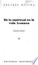De lo espiritual en la vida humana