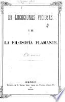 De locuciones viciosas, y de la filosofía flamante