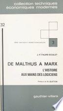 De Malthus à Marx