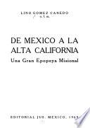 De México a la Alta California
