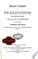 Deberes y espiritu de los eclesiásticos