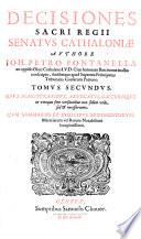 Decisiones sacri regii senatus Cathaloniae