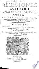 Decisiones Sacri Regij Senatus Cathaloniae