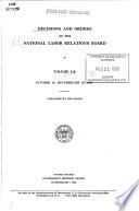Decisions and Orders of the National Labor Relations Board