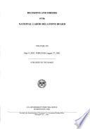 Decisions and Orders of the National Labor Relations Board