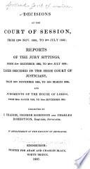 Decisions of the Court of Session